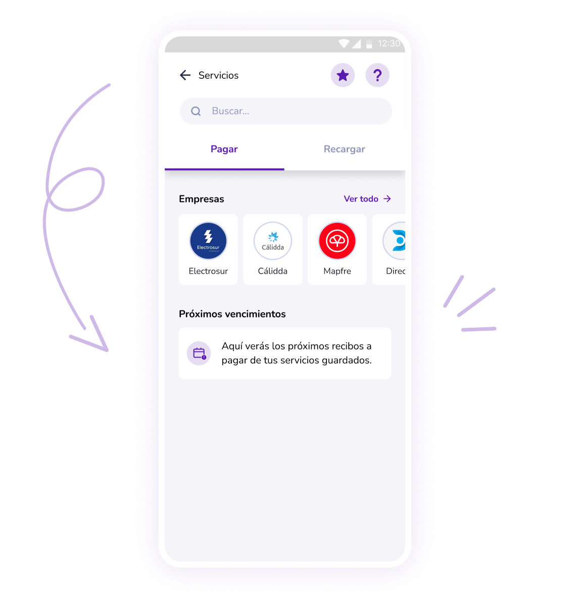 Pasos para realizar pago de servicios desde un celular Pasos para realizar pago de servicios desde un celular