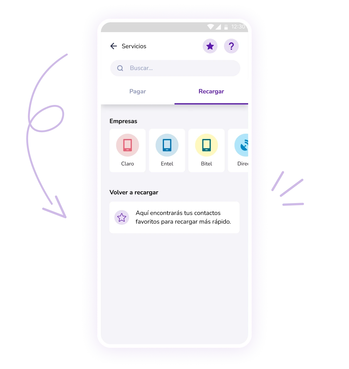 Pasos para realizar recarga de servicios desde un celular Pasos para realizar recarga de servicios desde un celular